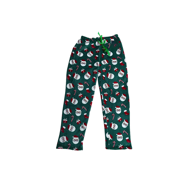 Christmas decorations Christmas lounge trousers Santa green one size 483748