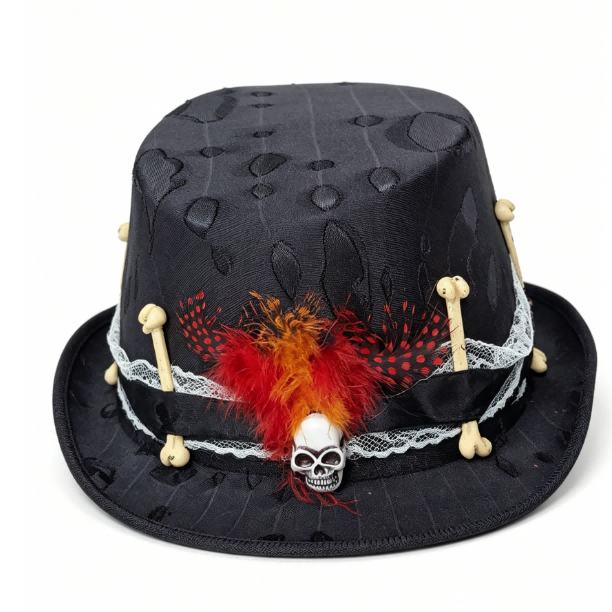 Halloween Hat Voodoo Cosplay Accessory front side