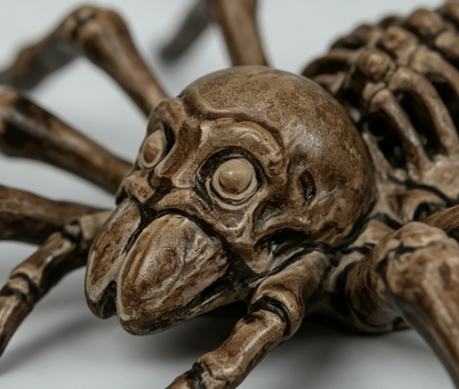 Skeleton Halloween Spider Decorations details