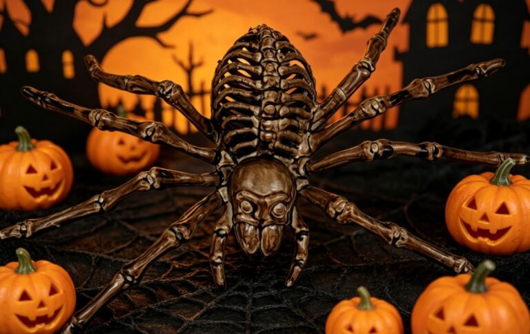 Skeleton Halloween Spider Decorations photo