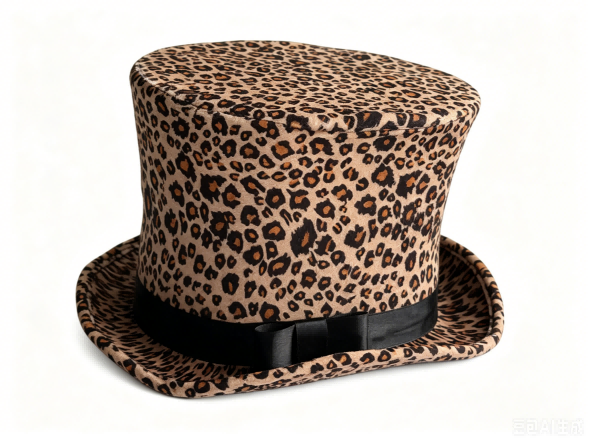 Leopard Print Top Hats
