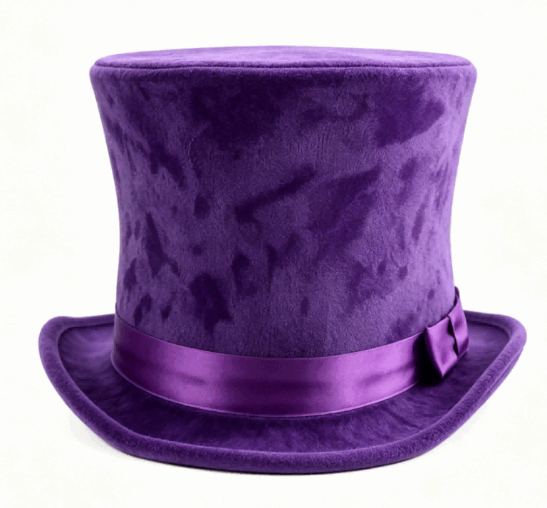 Purple Velvet Top Hats