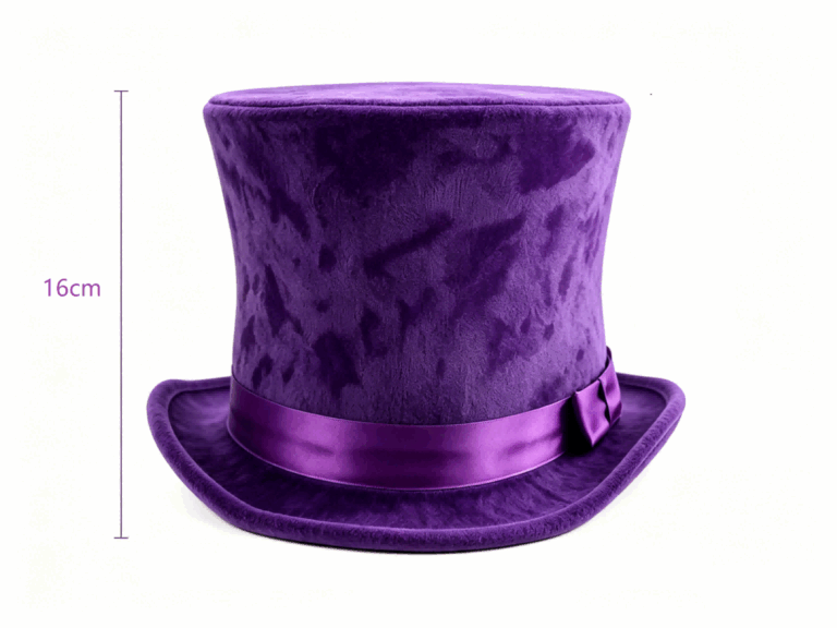Purple Velvet Top Hats front size